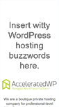 Mobile Screenshot of acceleratedwp.com